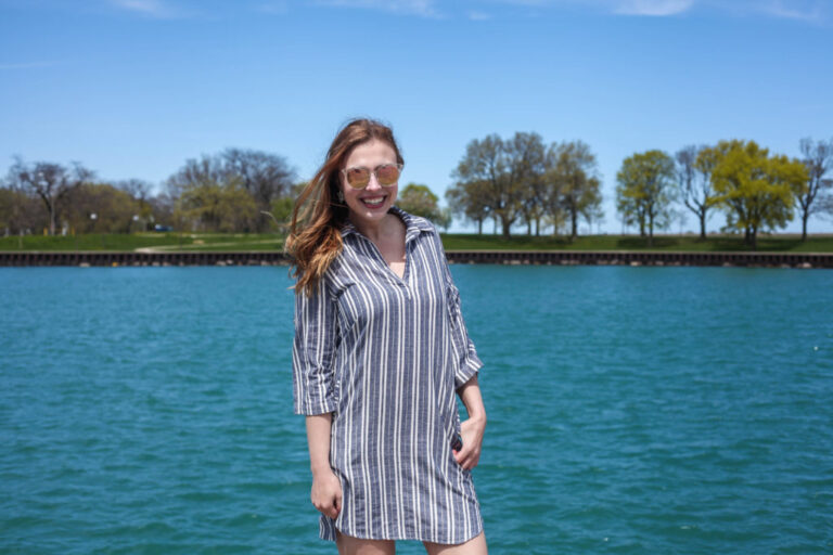 Nautical Chambray Dress