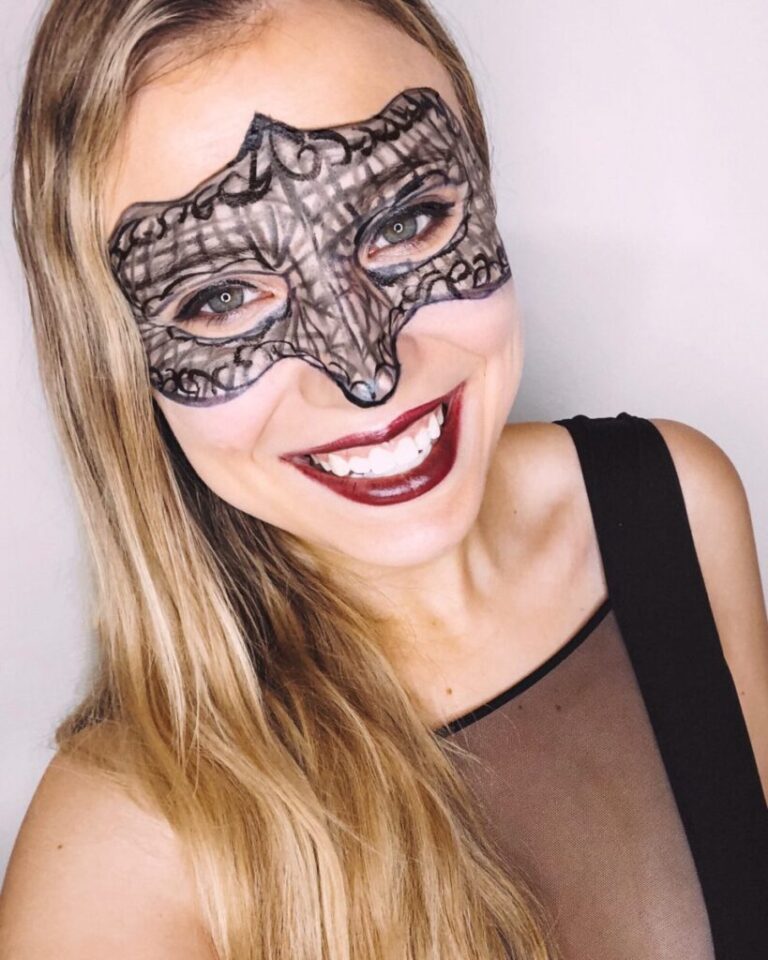 Masquerade Mask Halloween Makeup Tutorial