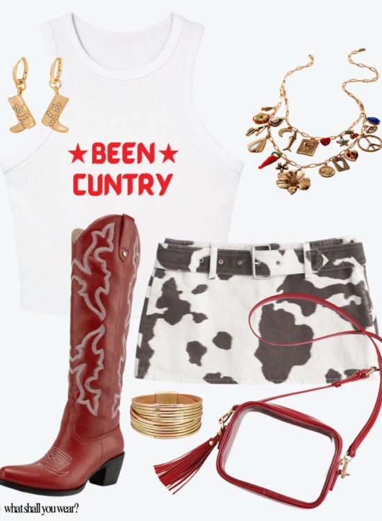 cowboy carter outfit collage