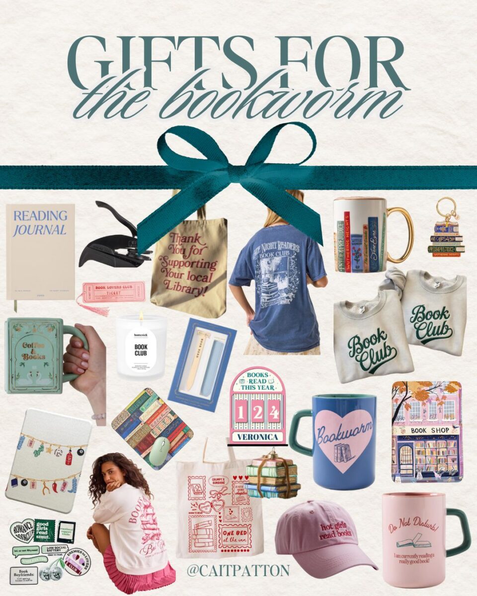 holiday gifts for the bookworm collage
