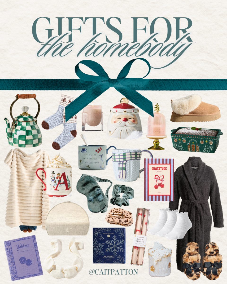 holiday gift ideas for the homebody collage