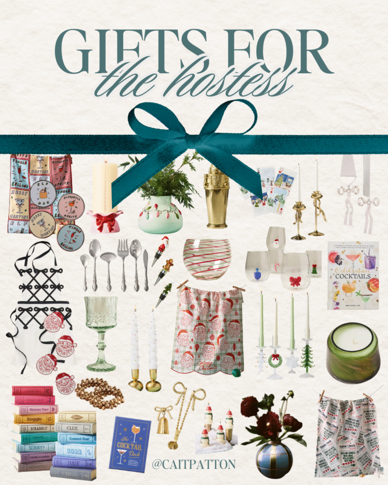 holiday gifts for the hostess collage
